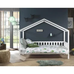 Kinderbedden-Vipack Bedhuisje Dallas 2 90x200 - wit