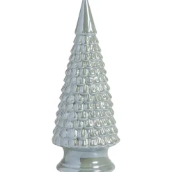 Leen Bakker Beeld kerstboom groen keramiek 21xØ8,5 cm