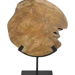Beelden-Leen Bakker Beeld Nomad - zwart/naturel - 37x27x10 cm