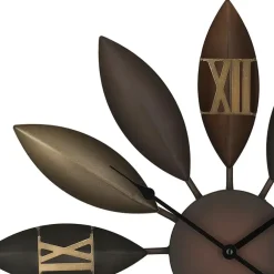Klokken-Beliani BEINWIL - Wandklok - Bruin - IJzer