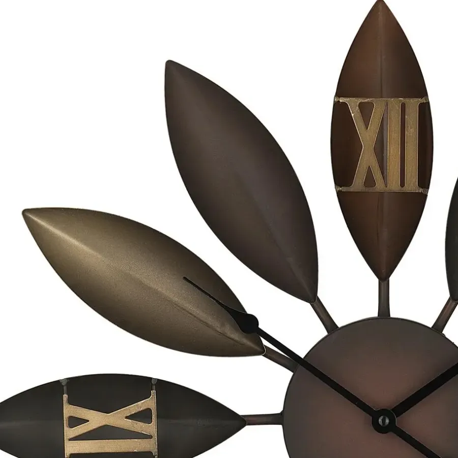 Klokken-Beliani BEINWIL - Wandklok - Bruin - IJzer