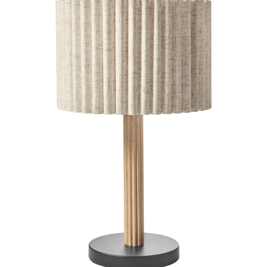 Tafellampen-Leen Bakker BELESSA - Tafellamp - Lichtbeige - Rubberhout