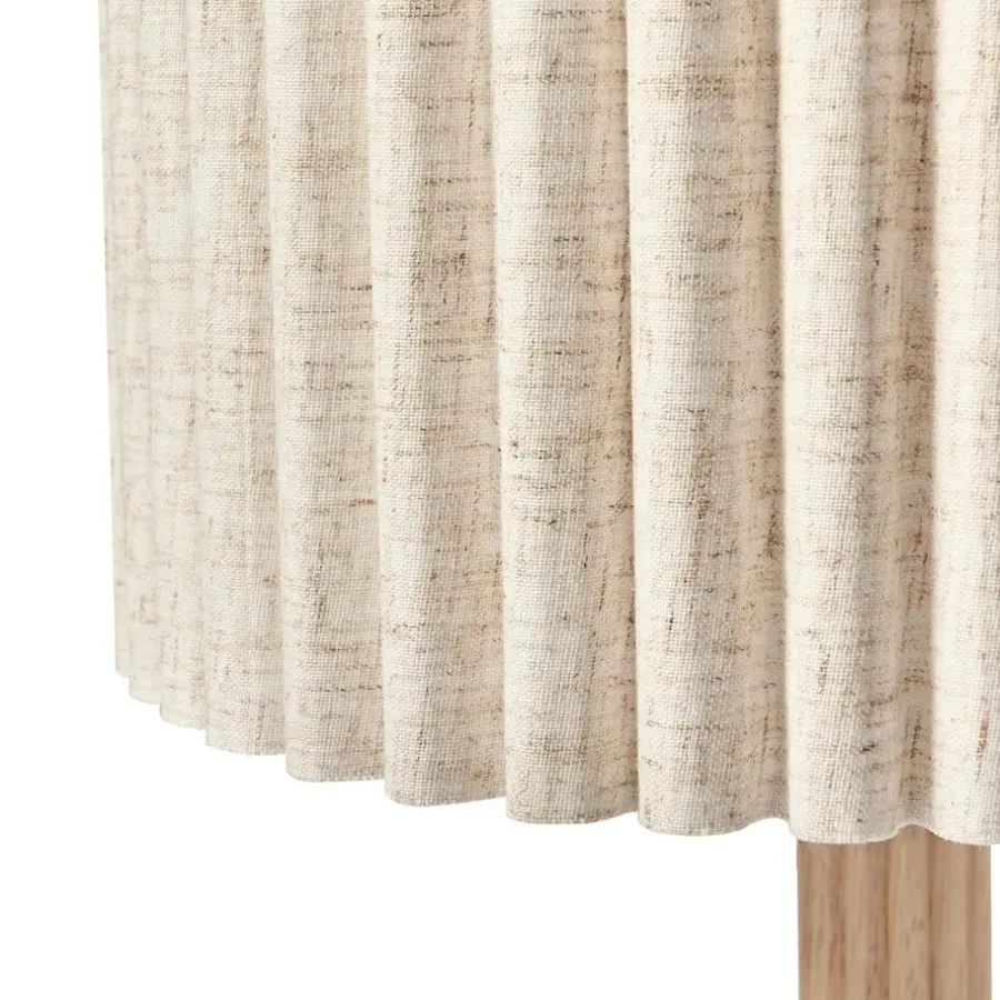 Tafellampen-Leen Bakker BELESSA - Tafellamp - Lichtbeige - Rubberhout