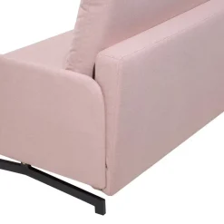 Beliani BELFAST - Slaapbank - Roze - Polyester