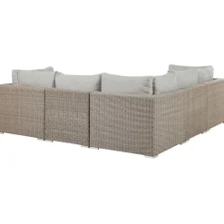 Beliani Loungeset CONTARE - Grijs - 6-delig