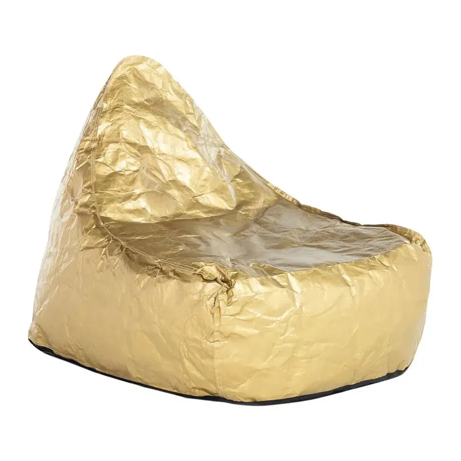 Beliani Zitzak DROP - Goud synthetisch materiaal