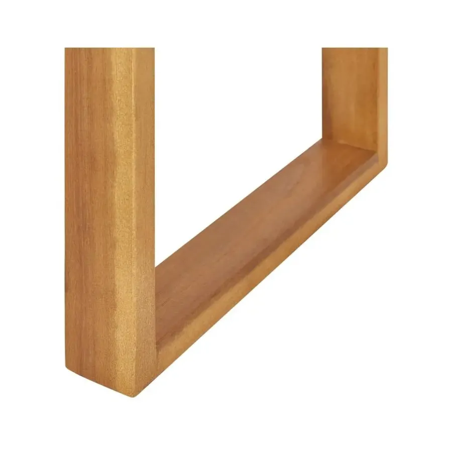 Tuintafels-Beliani BELLANO - Bijzettafel - Lichthout - Acaciahout