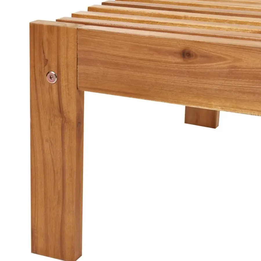 Beliani BELLANO - Ligstoel - Lichthout - Acaciahout