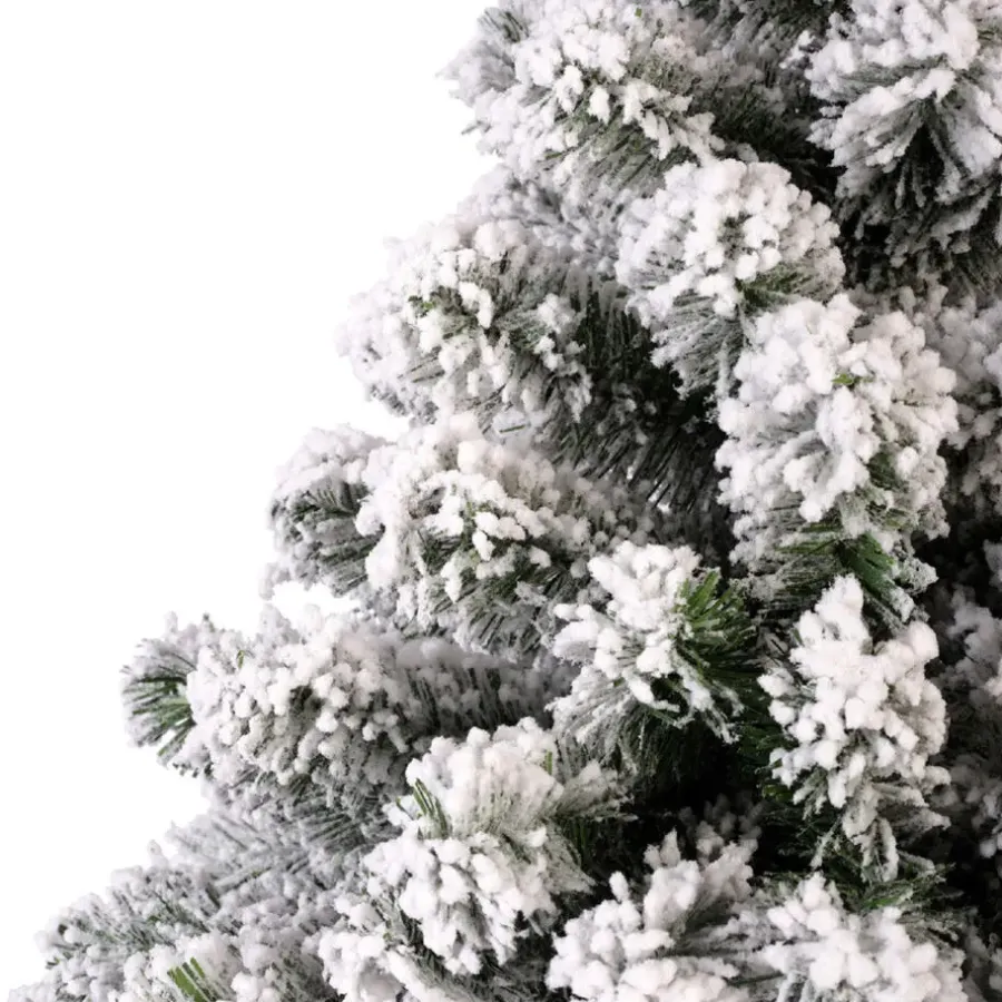 Bellatio Decorations Imperial Pine kerstboom - besneeuwd - H150 cm - D97 cm