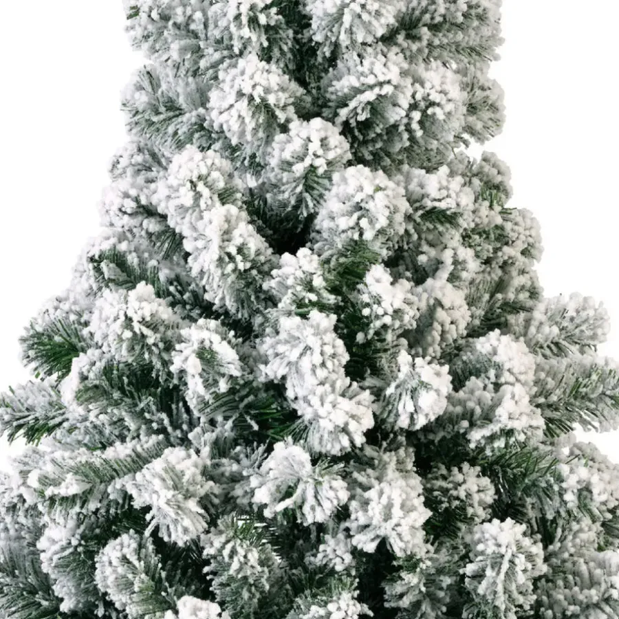 Bellatio Decorations Imperial Pine kerstboom - besneeuwd - H150 cm - D97 cm