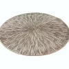 Bellatio Design Placemats - 6 stuks - geponst - goudkleurig - 38 cm