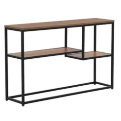 Beliani BELMONT - Consoletafel - Donkere houtkleur - MDF