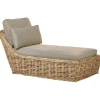 Beliani BELSITO - Ligstoel - Taupe - Rotan