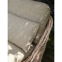 Beliani BELSITO - Ligstoel - Taupe - Rotan