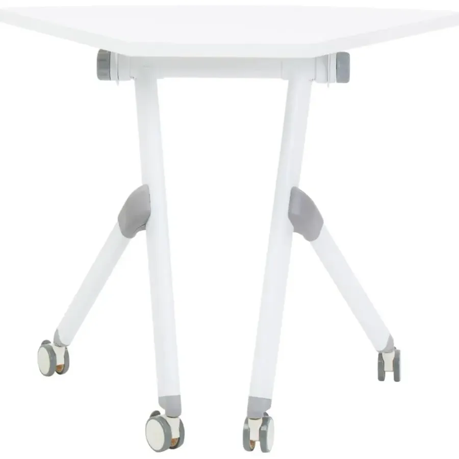 Leen Bakker BENDI - Bureau inklapbaar - Wit - 90 x 64 cm - Metaal
