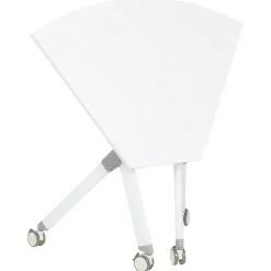 Leen Bakker BENDI - Bureau inklapbaar - Wit - 90 x 64 cm - Metaal