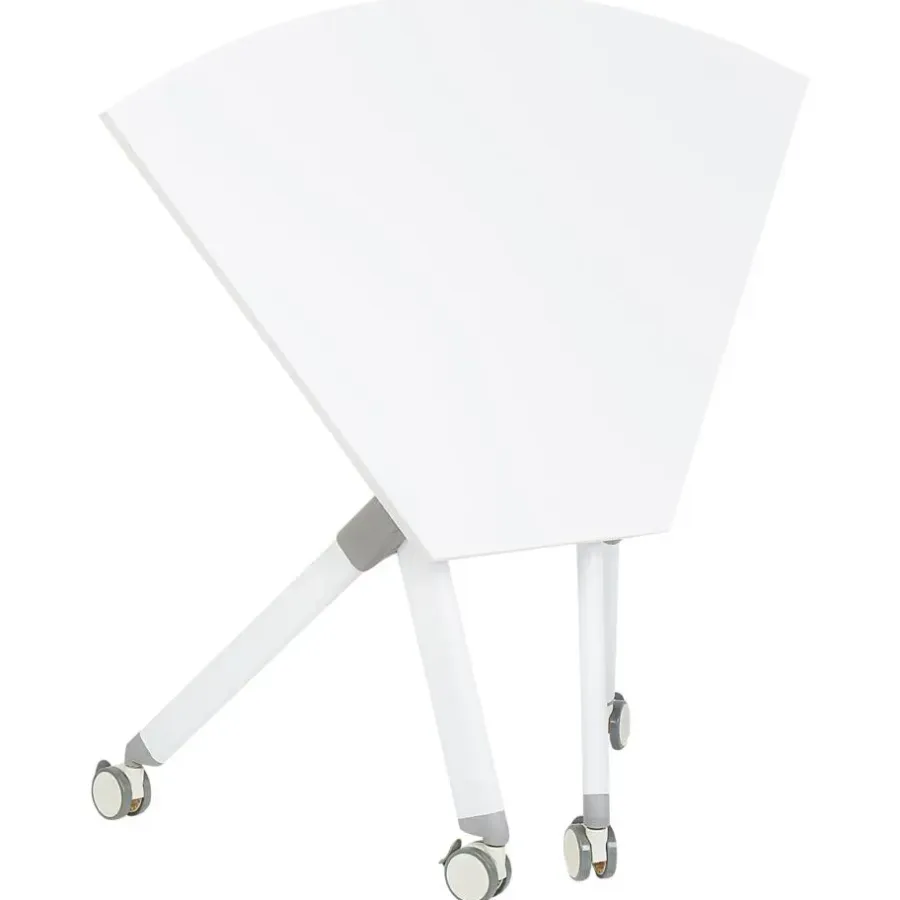 Leen Bakker BENDI - Bureau inklapbaar - Wit - 90 x 64 cm - Metaal