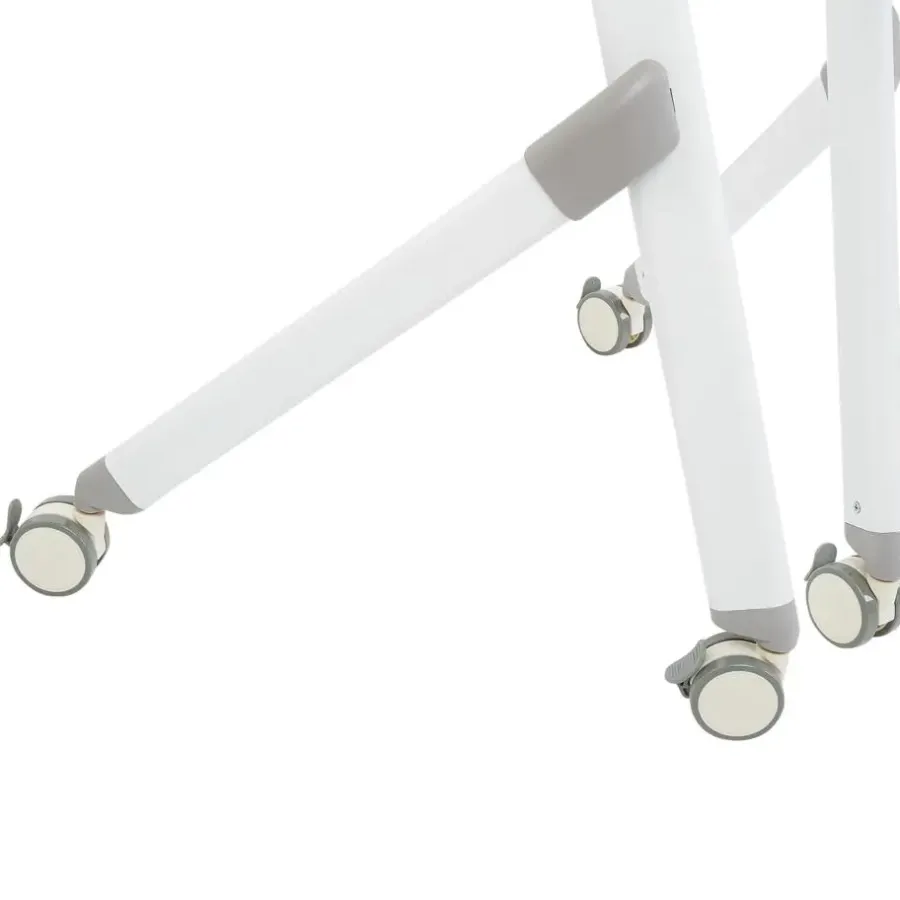 Leen Bakker BENDI - Bureau inklapbaar - Wit - 90 x 64 cm - Metaal
