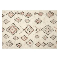 Interieur05 Berber Vloerkleed Hoogpolig Wit- Ikat - - 160 x 230 cm