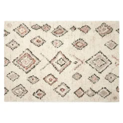 Interieur05 Berber Vloerkleed Hoogpolig Wit- Ikat - - 160 x 230 cm