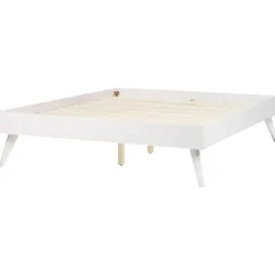Twijfelaars-Beliani BERRIC - Tweepersoonsbed - Wit - 140 x 200 cm - MDF