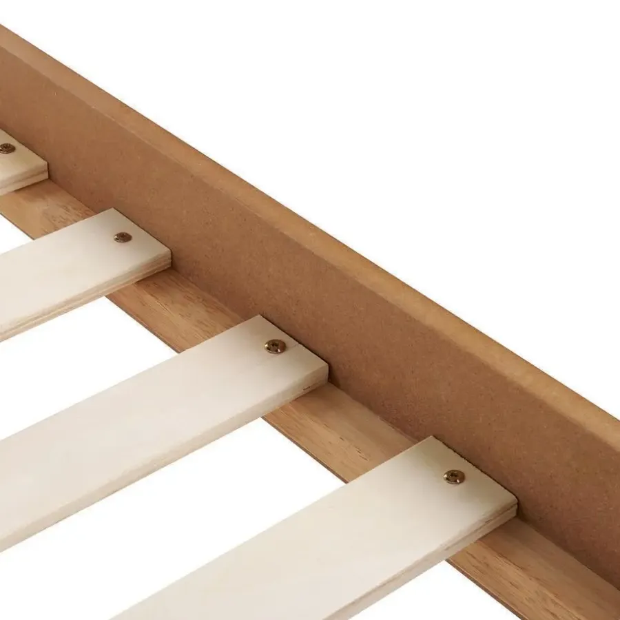 Beliani BERRIC - Tweepersoonsbed - Lichthout - 140 x 200 cm - MDF