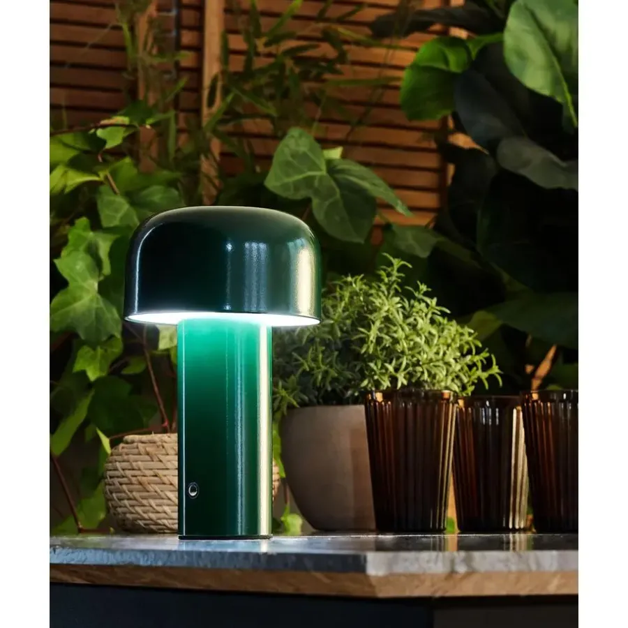 Tafellampen-Beliani BESOS - Tafellamp - Groen - IJzer