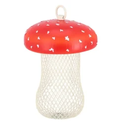 Tuindecoratie-Best for Birds Voedersilo noten Fungi - PVC/ijzer - 13 x 18 cm