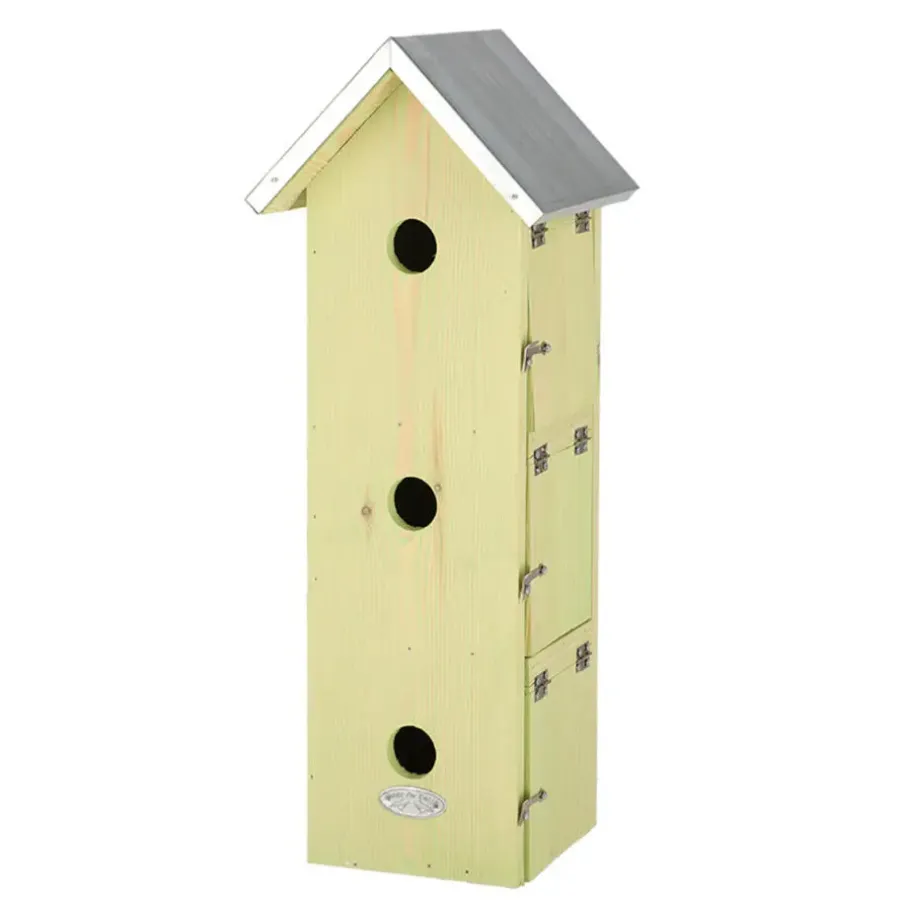 Best for Birds Vogelhuisje - mussenflat - hout - 51 x 19 cm