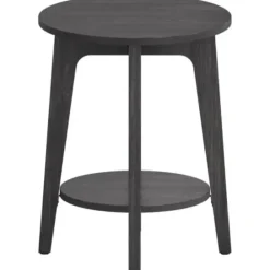 Merkloos Bijzettafel - Nachtkastje - Kleine Salontafel - Zwart - 50x40x40 cm - Banktafel