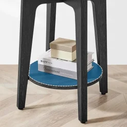 Merkloos Bijzettafel - Nachtkastje - Kleine Salontafel - Zwart - 50x40x40 cm - Banktafel