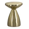 Leen Bakker Bijzettafel Amara - goudkleurig - 48xØ36 cm