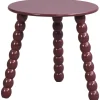 Leen Bakker Bijzettafel Avila - rood - 40xØ40 cm