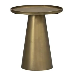 Leen Bakker Bijzettafel Axel - goudkleurig metaal - 45x40x40 cm