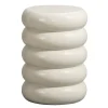 Leen Bakker Bijzettafel Barbella - beige - 45xØ33 cm