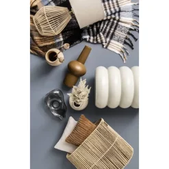 Leen Bakker Bijzettafel Barbella - beige - 45xØ33 cm