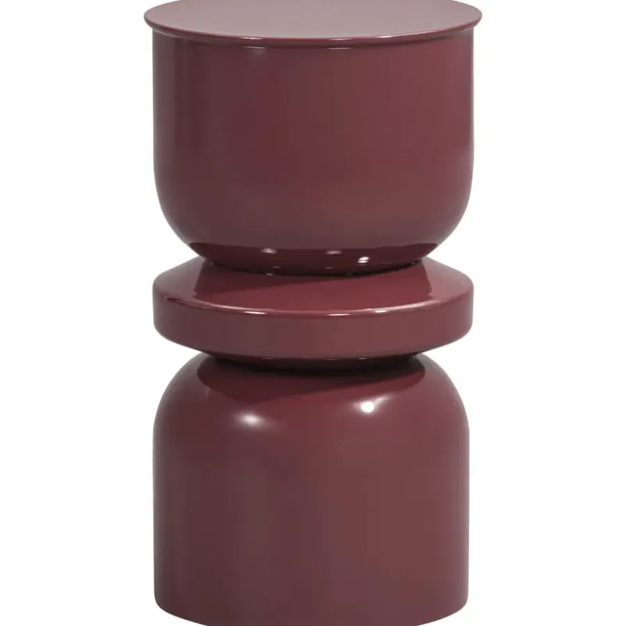 Leen Bakker Bijzettafel Barcelona - paars - 55xØ31 cm