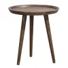 Leen Bakker Bijzettafel Basel - walnoot - 48xØ45 cm