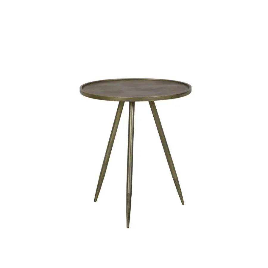 Light & Living Bijzettafel Envira - Antiek Goud - Ø39,5cm