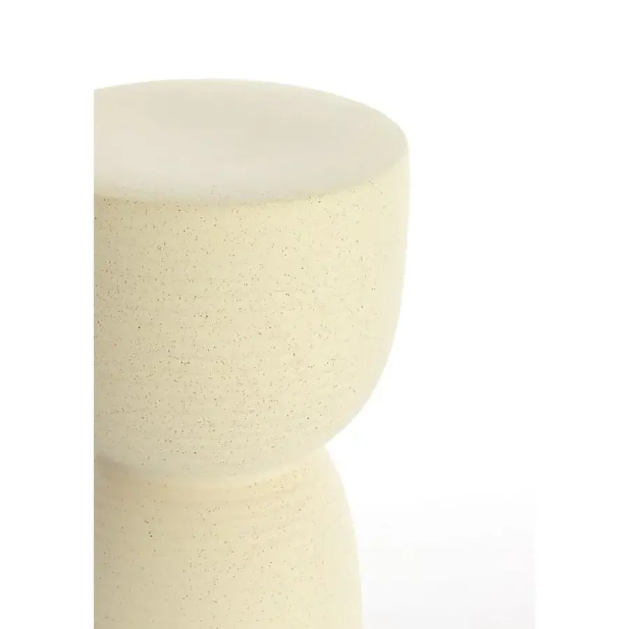 Light & Living Bijzettafel Finca - Wit - 28.5x28.5x42cm
