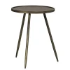 Leen Bakker Bijzettafel Gianni - goudkleurig - 50xØ40 cm