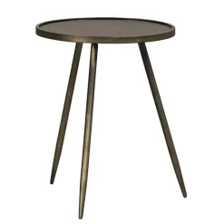 Leen Bakker Bijzettafel Gianni - goudkleurig - 50xØ40 cm