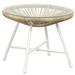 Leen Bakker Bijzettafel Grand - zand - 36xØ60 cm
