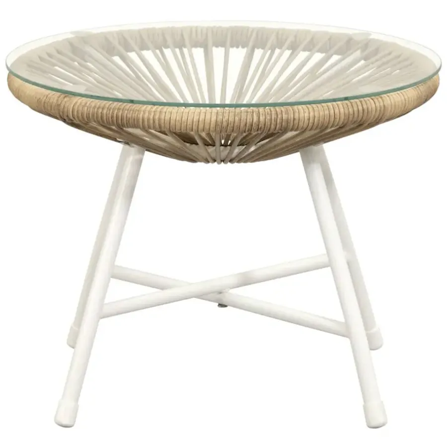 Leen Bakker Bijzettafel Grand - zand - 36xØ60 cm