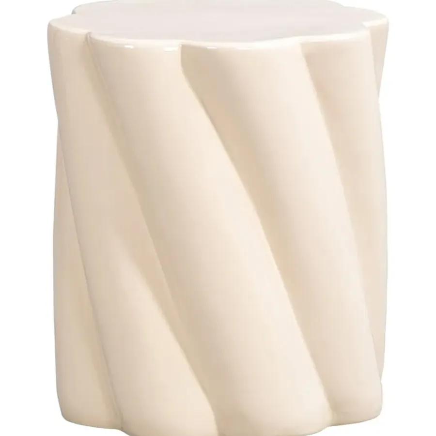 Bijzettafels-Leen Bakker Bijzettafel Ibiza - taupe - 44xØ38 cm