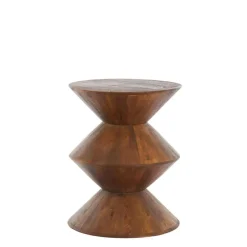 Light & Living Bijzettafel Larus - Hout - Ø40cm