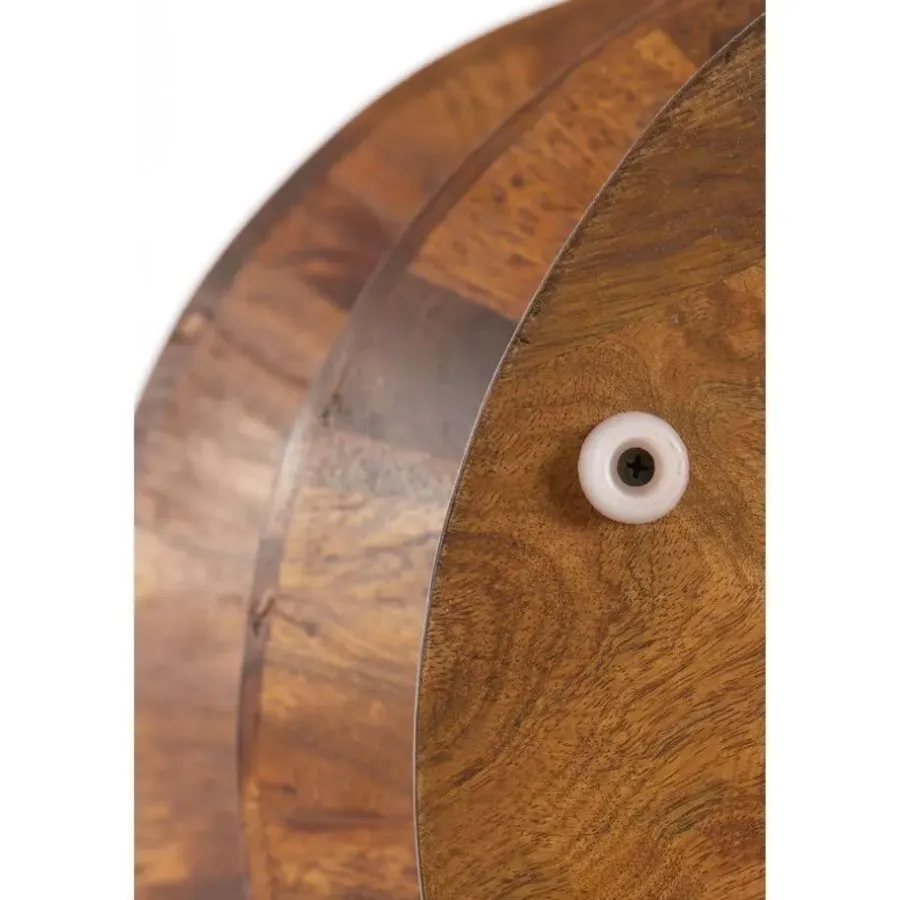 Light & Living Bijzettafel Larus - Hout - Ø40cm
