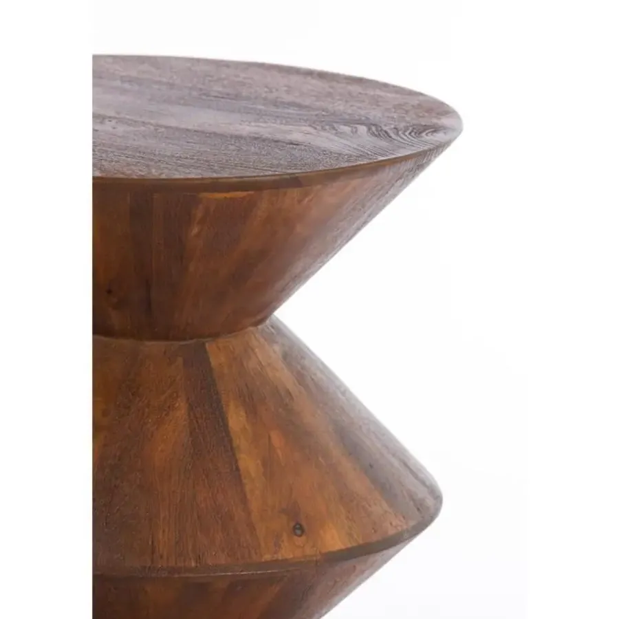 Light & Living Bijzettafel Larus - Hout - Ø40cm