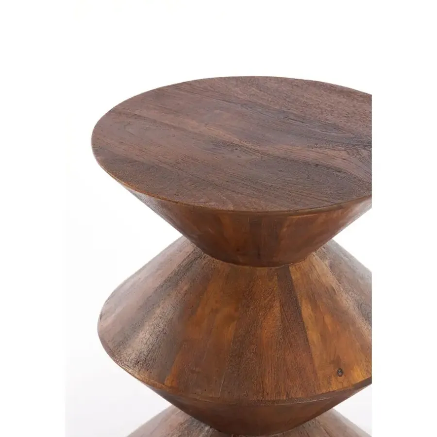 Light & Living Bijzettafel Larus - Hout - Ø40cm