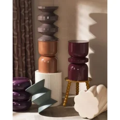Leen Bakker Bijzettafel Madrid - taupe - 49xØ31 cm